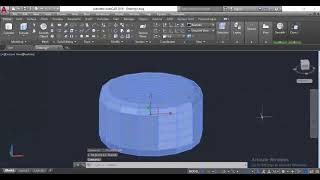 3D Cylinder Mesh Refine Smooth Drawing on AutoCAD by Masroor Khan For Beginners