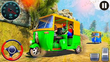 Offroad Tuk Tuk Auto Rickshaw Driving - Transport People in Rickshaw Driving Game - Android gameplay