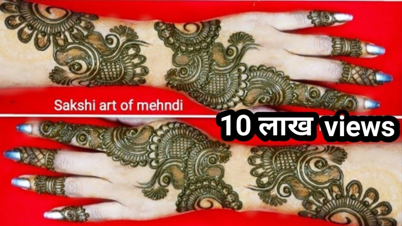 valentine day latest arebic girlish stylish beautiful easy mehndi two rounding step by step mehndi
