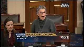 Sen. Barbara Boxer challenges Republicans to give up their pay