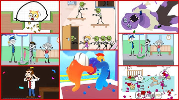 Help Me:Tricky Puzzle Sandwich Runner Stickman Thief Slice It All Save the Doge Gameplay android,ios