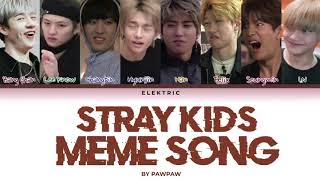 STRAY KIDS MEME SONG - PAWPAW (Color Coded Lyrics Eng/Rom/Han/가사)