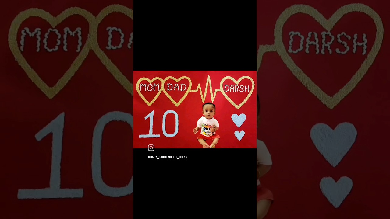 10 months baby photoshoot idea 👌😍❤️ 