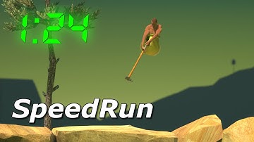 Getting Over It Speedrun in 1:24