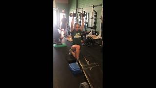 Upper Body Strength - Double Dumbell Overhead Press with Front Foot Elevated
