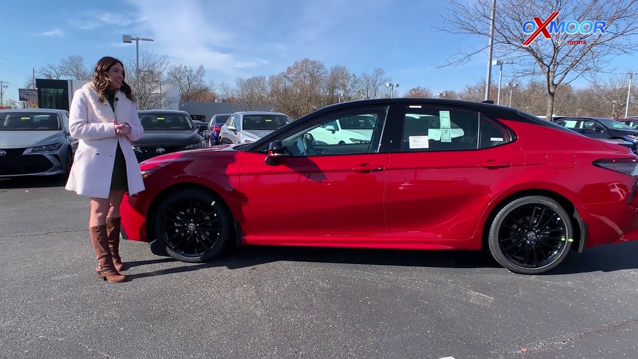 Rare - 2021 Toyota Camry XSE in Supersonic Red w/ Black Roof - YouTube