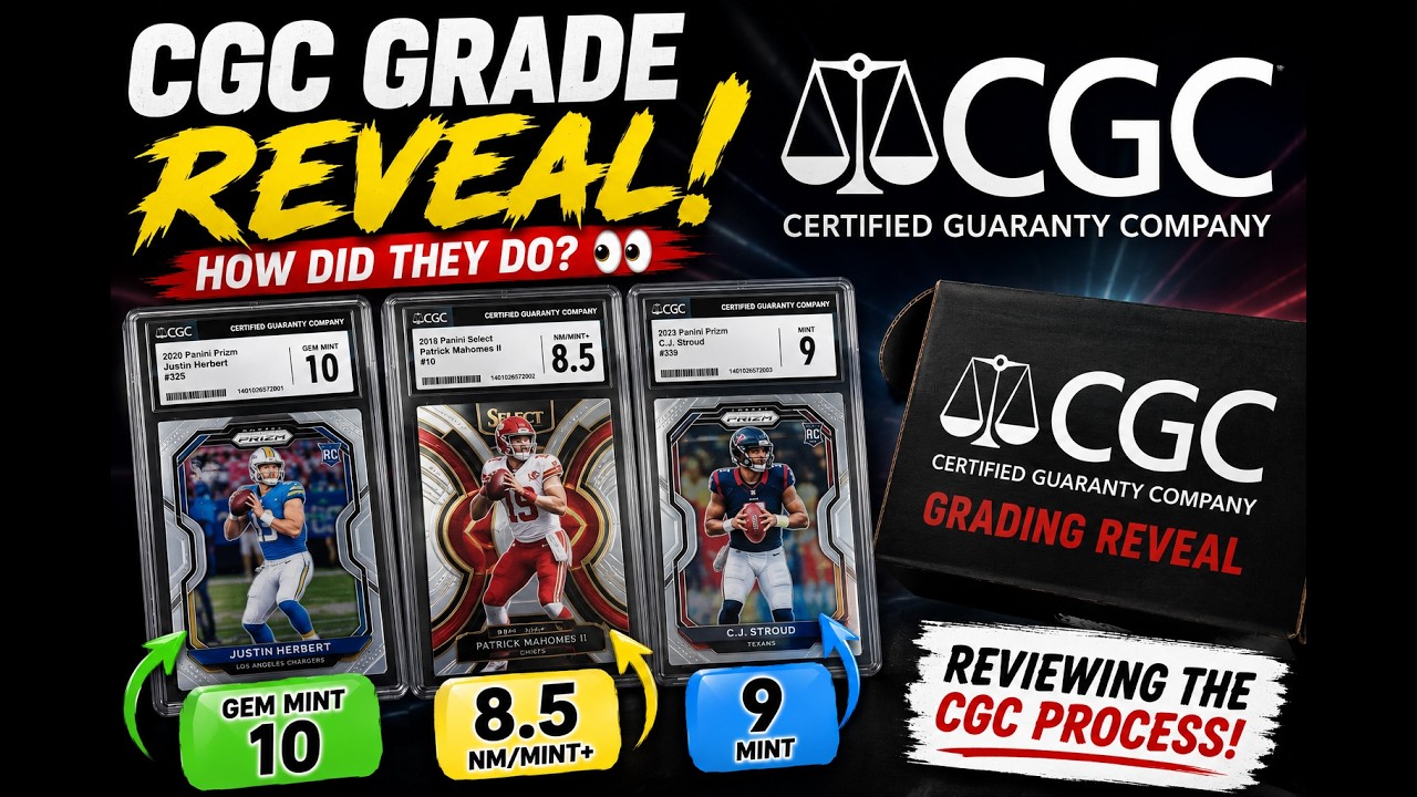CGC Football Card Reveal & Grading Review - YouTube