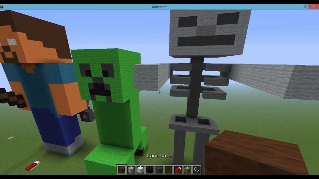 Como hacer un Esqueleto Pixel Art - Minecraft - YouTube