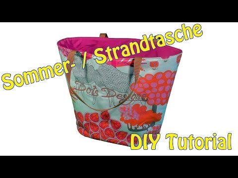 SOMMER- / STRANDTASCHE SELBER NÄHEN | DIY | Nähen für Anfänger | Tutorial