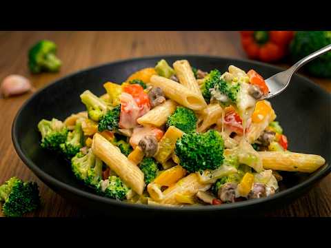 Das ist die beste cremige Gem&uuml;se-Pasta &ndash; probiert es jetzt!

Diese cremige Gem&uuml;se-Pasta werden alle lieben! Mit zartem Brokkoli, aromatischen Pilzen und einer samtigen, cremigen Sauce ist dieses Gericht einfach unwiderstehlich.

#Das #ist #die #beste #cremige