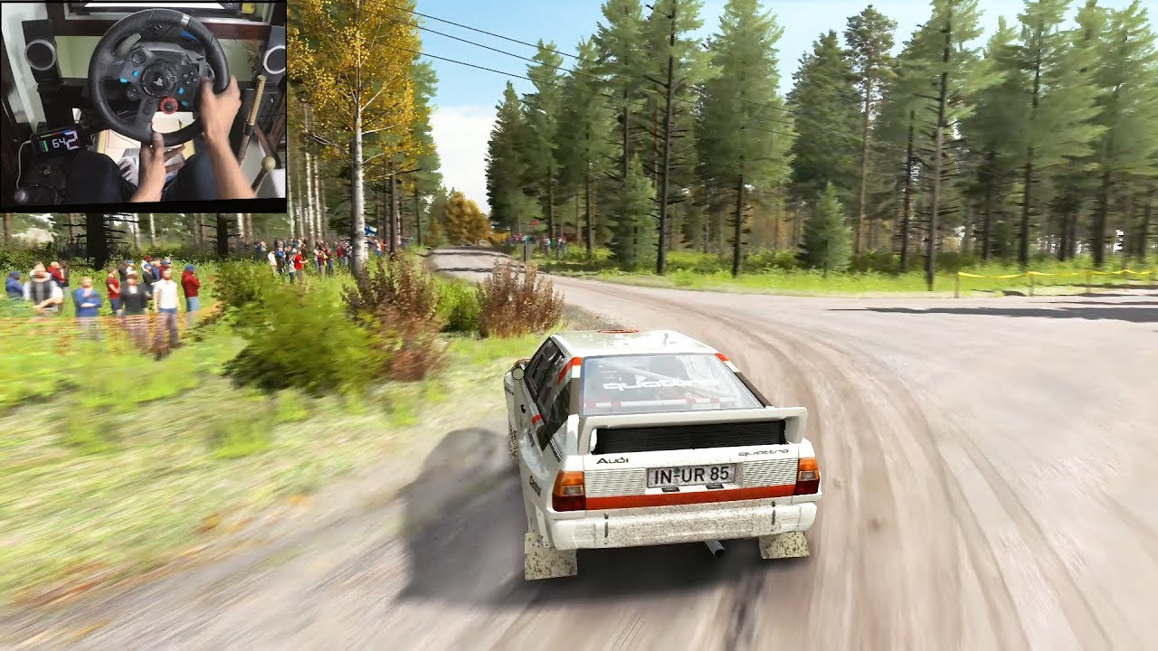 Audi Quattro Dirt Rally Logitech g29 gameplay YouTube