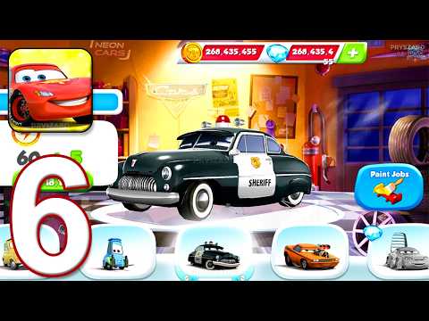 Cars: Fast as Lightning - Gameplay Walkthrough Part 6 - Sheriff & SnotRod (Android, IOS)