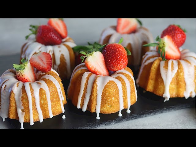 Mini Classic Vanilla Bundt Cakes - Recipes