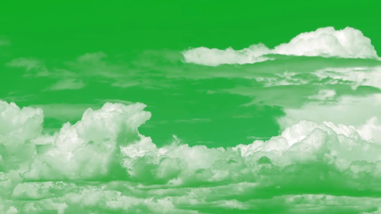 animated clouds green screen free - YouTube