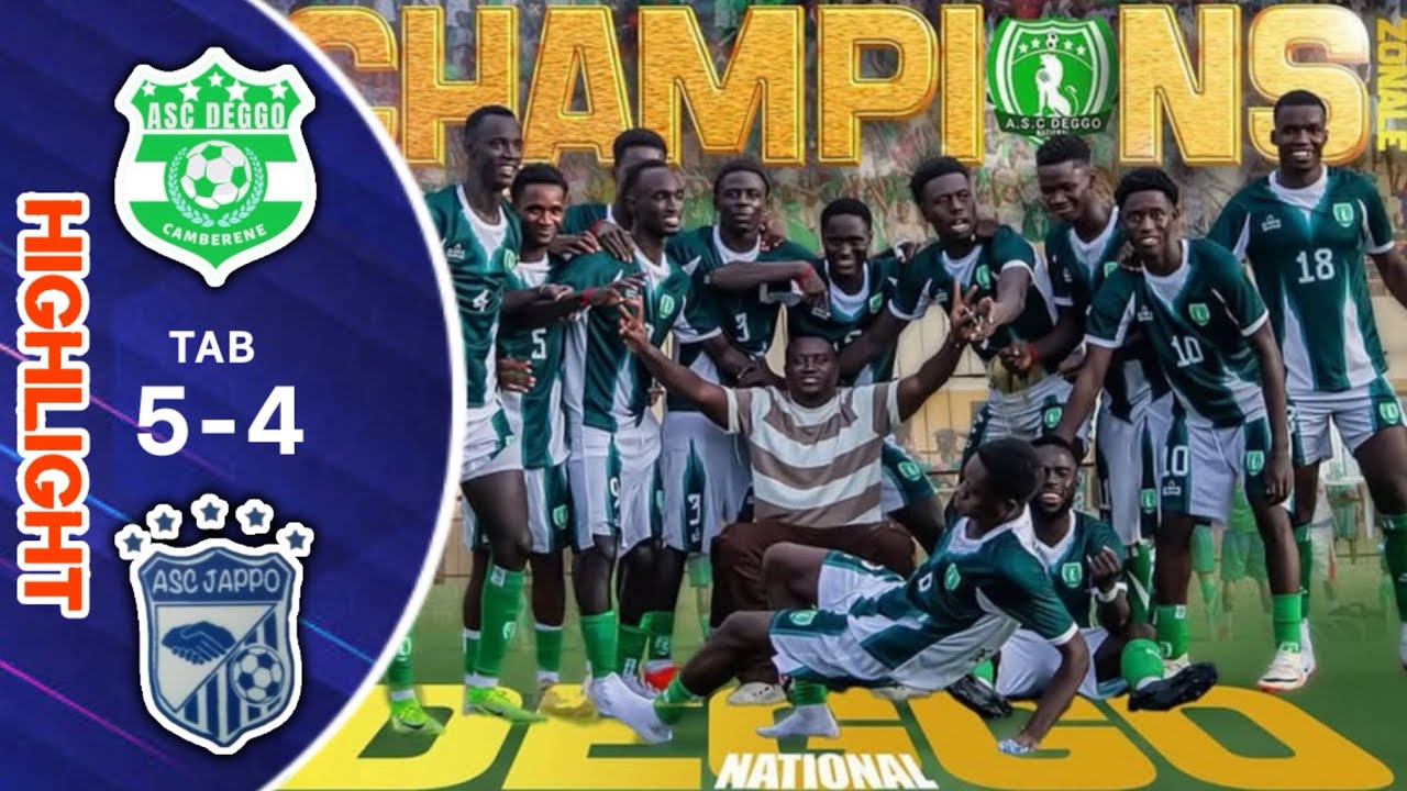 🔥 RÉSUMÉ OFFICIEL – DEGGO vs JAPPO (5-4 TAB) | Finale Zone 8A Camberene ⚽🏆