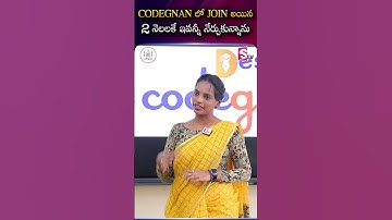 CODEGNAN లో JOIN అయిన 2 నెలలకే ఇవన్నీ నేర్చుకున్నాను |  Codegnan | #CodegnanExperience #ITTraining