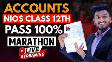 Nios Class 12th Accounts (320) Very Very Important Questions with Solutions.