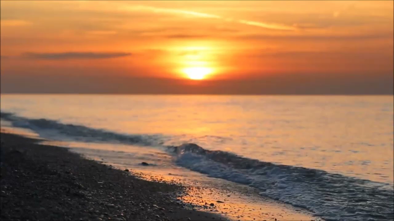 UYKU MEDİTASYONU -30 dakika kesintisiz- GÜN BATIMI, SAHİL, DALGALAR İLE MEDİTASYON MÜZİĞİ DİNLE. 