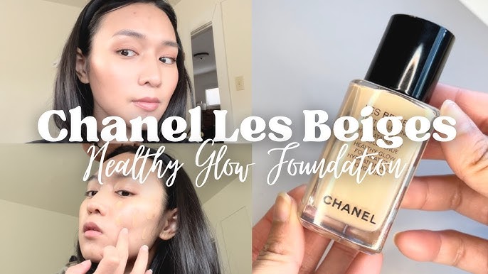 NEW LES BEIGES HEALTHY GLOW FOUNDATION HYDRATION AND LONGWEAR REVIEW AND  WEAR TEST 