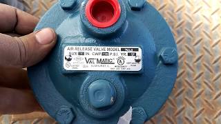 Val-Matic Air Release Valve Model No : 15A.3