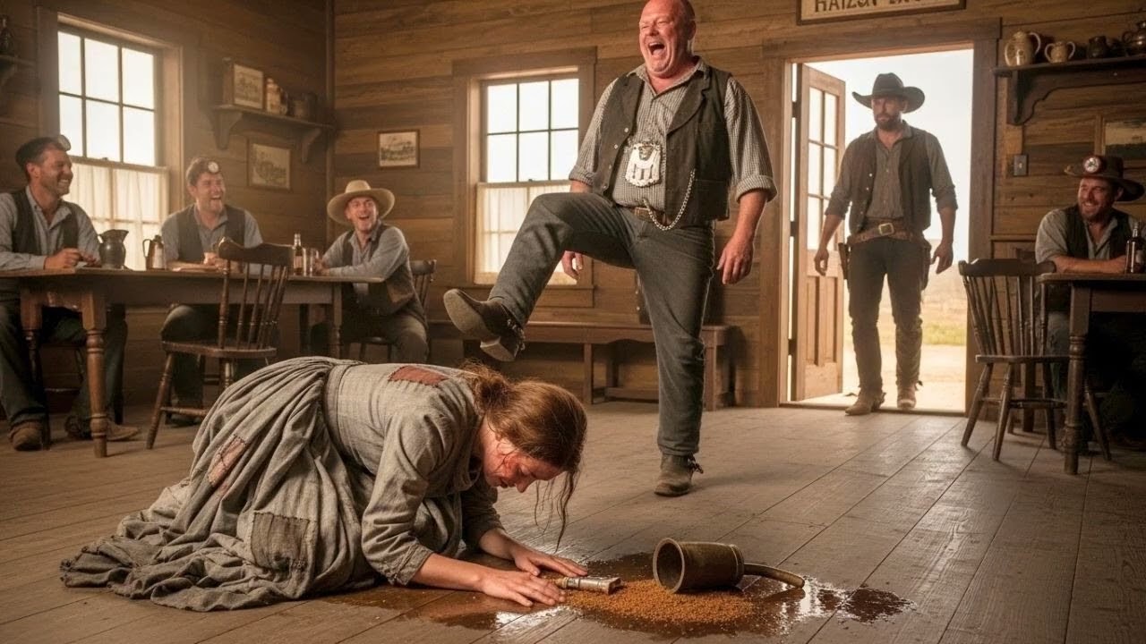 Upokorzony na środku zakurzonego parkietu saloonu — aż bliznowaty kowboj wypowiedział jedno sło