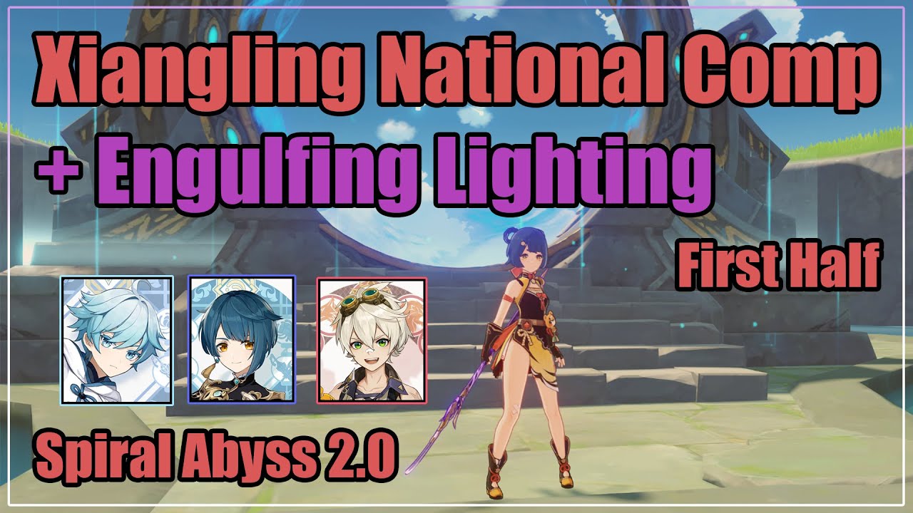 Xiangling National Team Comp + R1 Engulfing Lighting [Spiral Abyss 2.0 Floor 12 All First Half]