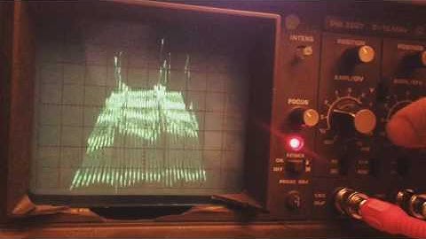 FFT on analogue oscilloscope with Processing