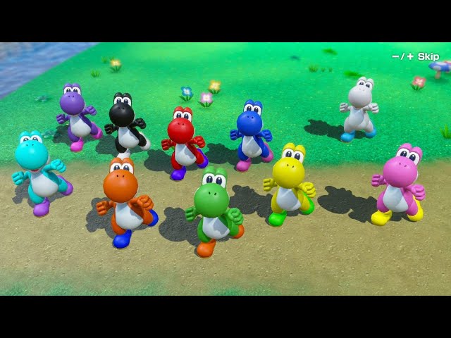 If All 10 Characters Were Yoshi In Mario Party Superstars class=