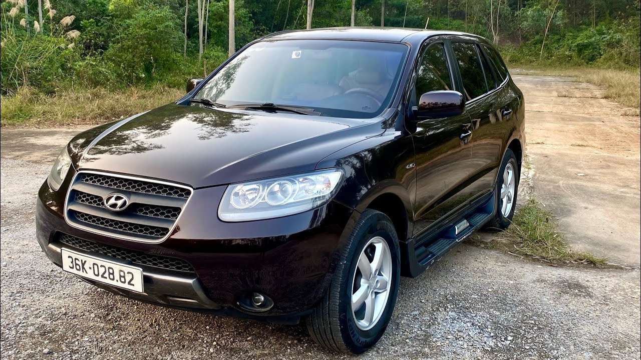 Santafe 2007 Động cơ 2.7 mạnh mẽ. Option vượt trội. 2 ghế điện,2 cầu, điều hoà tự động, cửa sổ trời