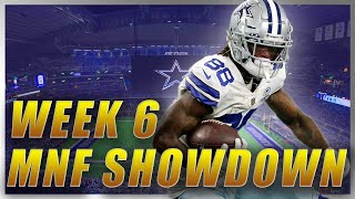 DRAFTKINGS SHOWDOWN WEEK 6 MNF : CARDINALS COWBOYS NFL DFS PICKS