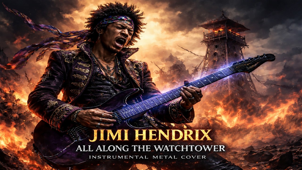 JIMI HENDRIX - ALL ALONG THE WATCHTOWER [AI INSTRUMENTAL METAL COVER]