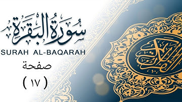 سورة البقرة للشيخ مشاري العفاسي.صفحة ( ١٧ ) #القرآن_الكريم #سورة_البقرة #مشاري_العفاسي