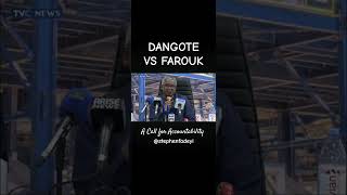 Aliko Dangote Demands for Accountability from NMDPRA's Farouk Ahmed. #fyp #viral #news #shorts