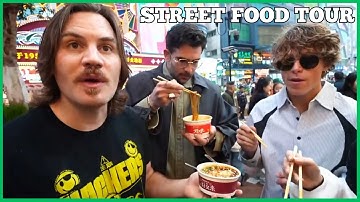 Hasan Tries The SPICIEST Noodles In Chongqing Street Food Tour with Friends | HasanAbi IRL In China