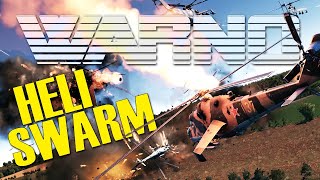 Can 10v10 TEAMPLAY stop a MASSIVE WAVE of SOVIET HELICOPTERS!? | WARNO Gameplay