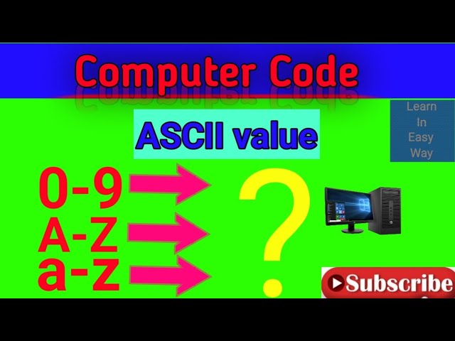 ASCII value।। Computer Code।।0-9।।A-Z।।a-z।।  #shorts #shortvideo #learn_in_easy_way #youtubeshorts 
