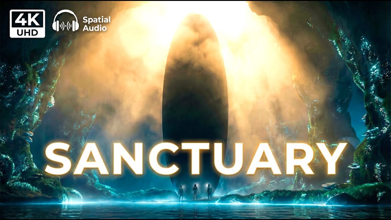 Sanctuary — Healing Sci-Fi Ambience — Binaural Water ASMR | 4K