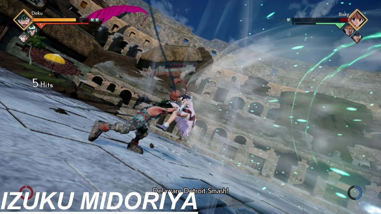 Jump Force Deluxe Edition: "Izuku Midoriya Full Fight Scene" Nintendo Switch Gameplay