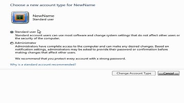 How to Change Account Type in Windows 7