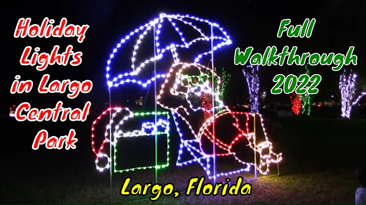 Holiday Lights in Largo Central Park - Largo, Florida