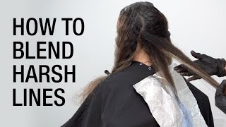How to Blend Harsh Lines | Natural Foilayage Hair Color Technique | Kenra Color