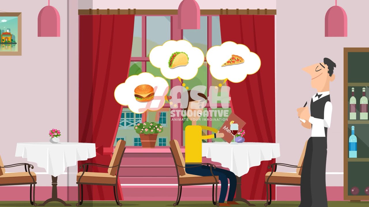 Restaurant 2d Animation Explainer Video