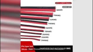 8 10 12 14 16 18 20 22 24AWG Super Soft Black Red Copper Wire Heat Res Super Discount 50%
