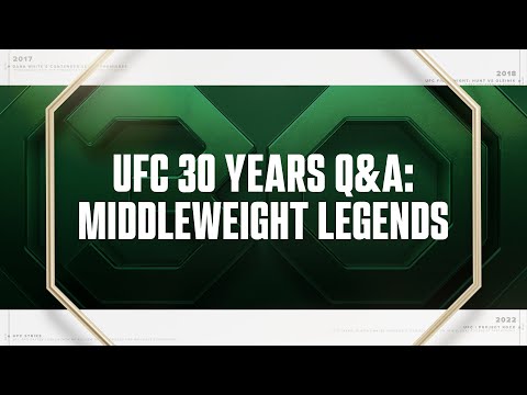 Middleweight Legends Q&A w/ Georges St-Pierre, Chris Weidman & More! | UFC 30th Anniversary