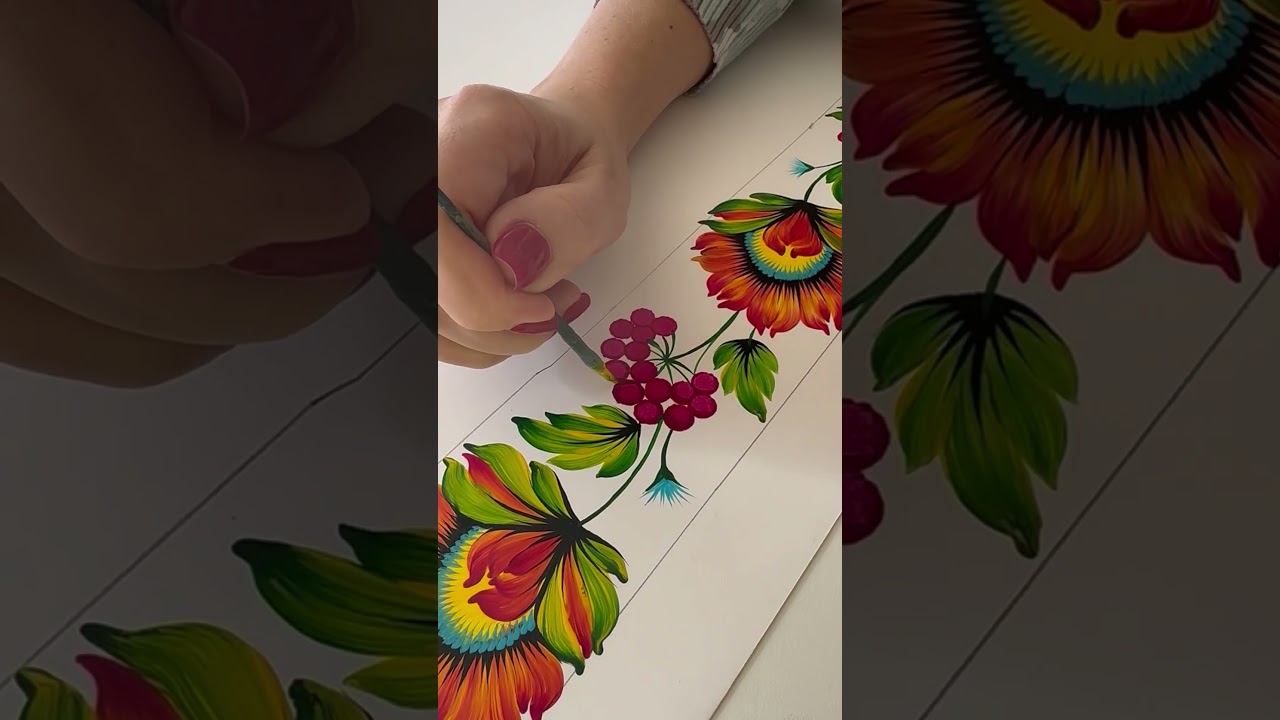 From brush to silk&hellip; See how my painting transforms into a Twilly.