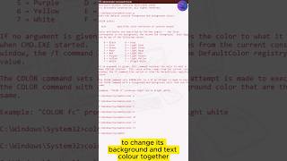 💥Change color scheme of CMD command prompt