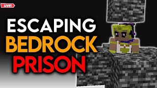 Escaping the IMPOSSIBLE Bedrock Jail in Minecraft! 🔥 | LIVE