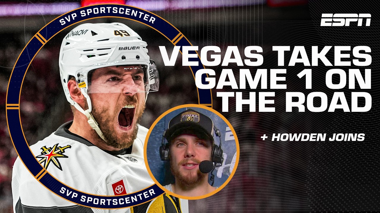 Stanley Cup Final GAME 1 REACTION 🏆 Golden Knights pull off comeback win on the road 👀 | SC with SVP