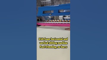 Epe foam sheet cutting and slitting machine#epe #machine #manufacturing #foam #factory