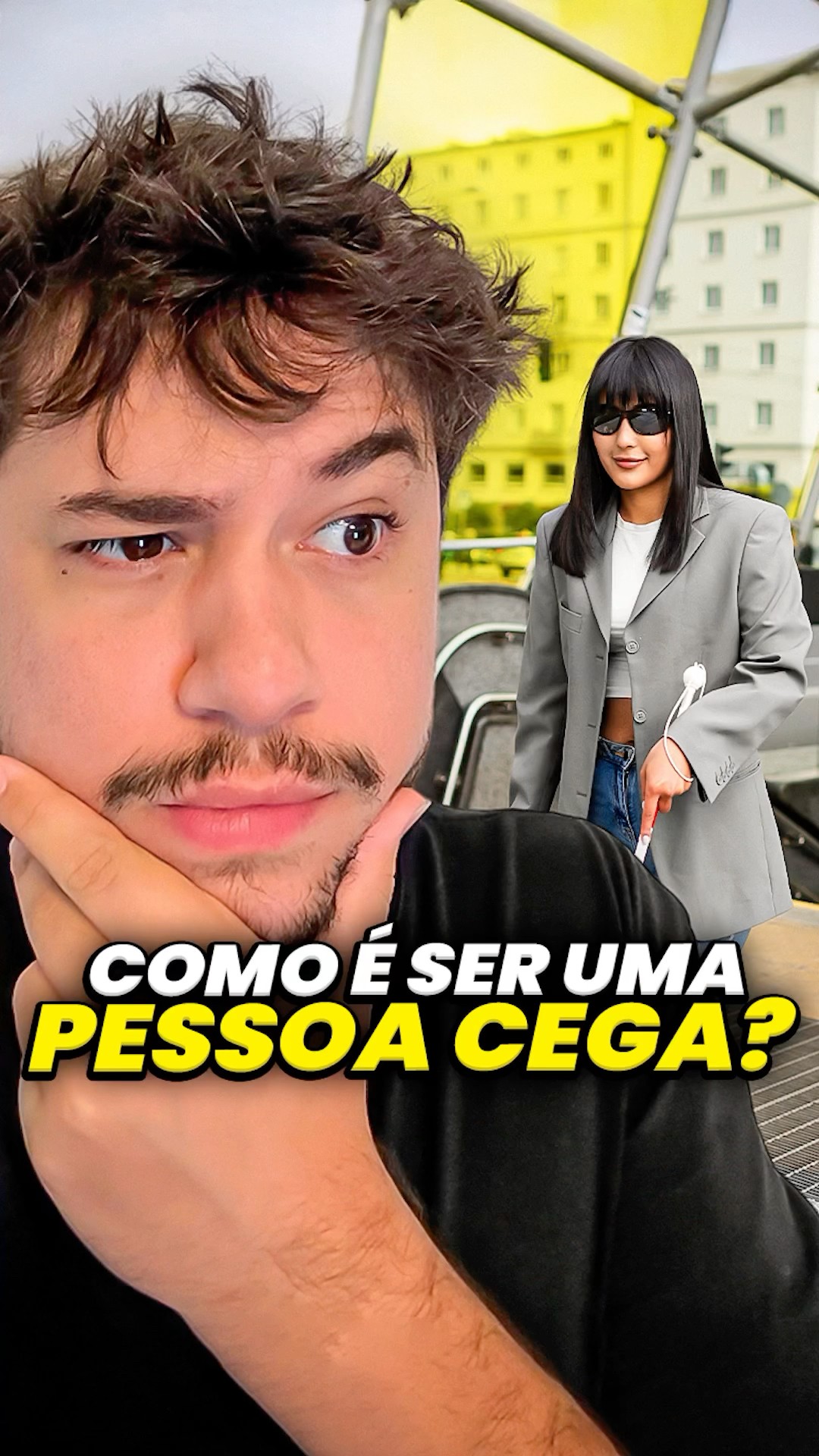 como é ser cega? #livedobrino #humor #MundinhoBrino